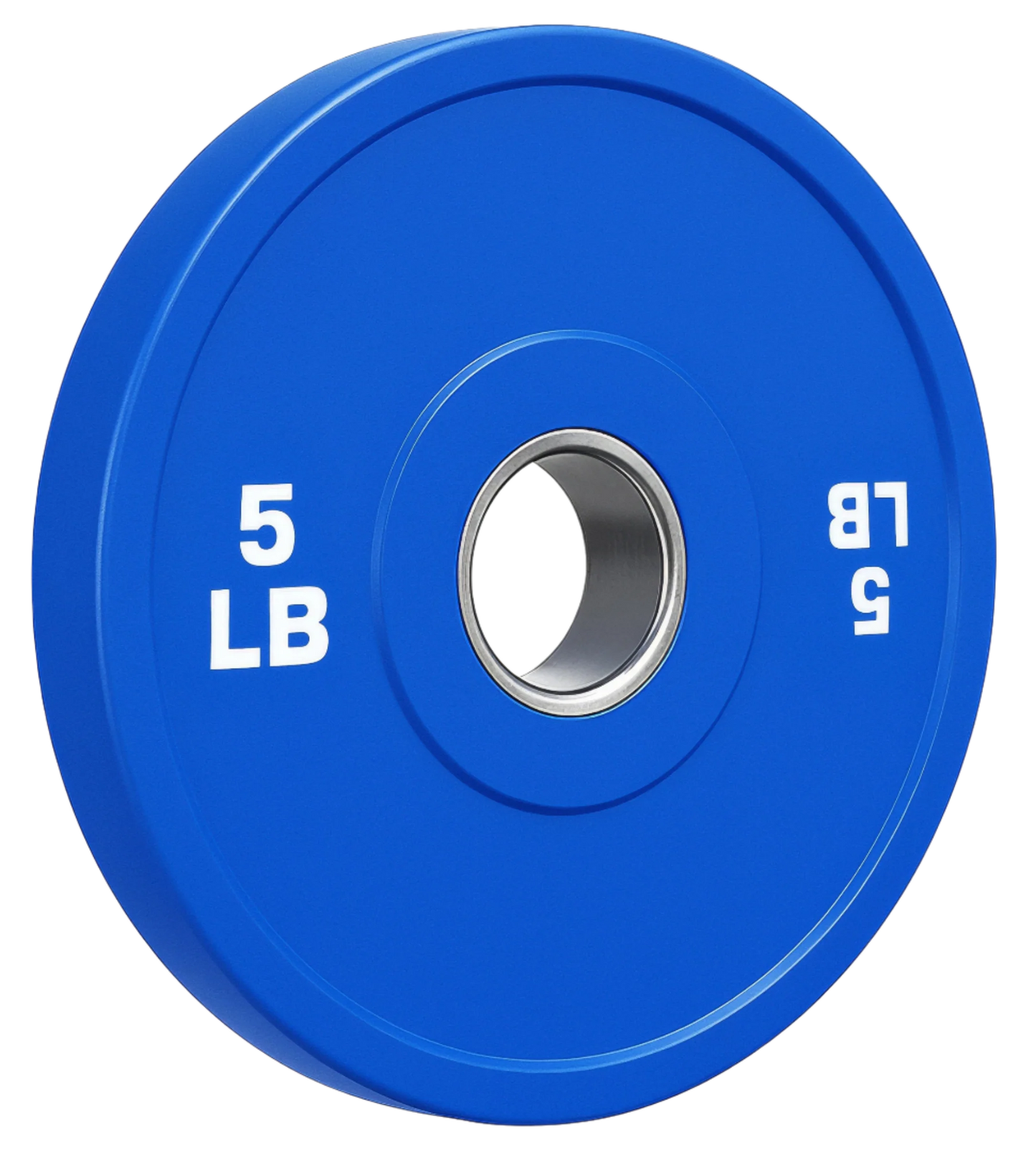 French Fitness Olympic Colored Bumper Plate 5 lbs - Blank (New)