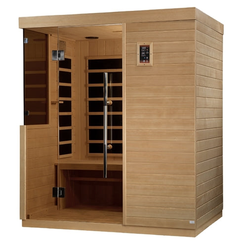 GoldenDesigns DYN-5830-01 Bilbao 3 Person Ultra Low EMF FAR Infrared Sauna (New)
