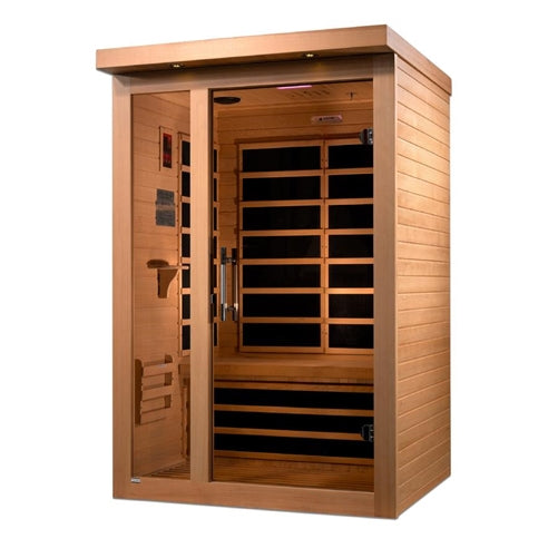 GoldenDesigns DYN-6215-02 Llumeneres 2 Person Ultra Low EMF Far Infrared Sauna (New)
