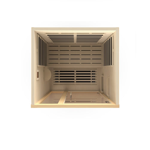 GoldenDesigns DYN-6215-02 Llumeneres 2 Person Ultra Low EMF Far Infrared Sauna (New)