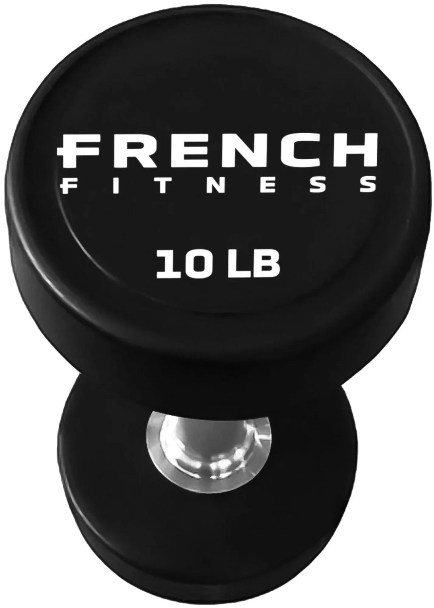 French Fitness Urethane Round Pro Style Dumbbell V2 10 lbs - Single (New)
