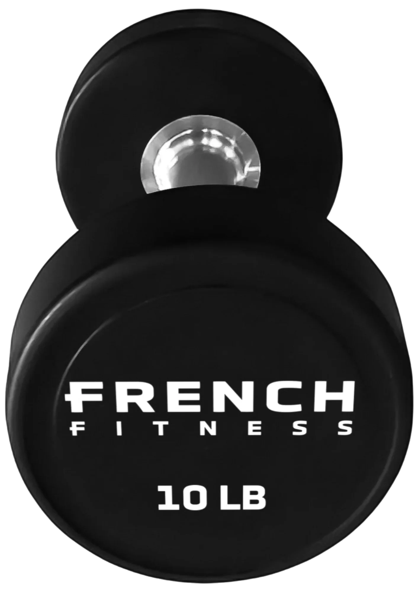 French Fitness Urethane Round Pro Style Dumbbell V2 10 lbs - Single (New)