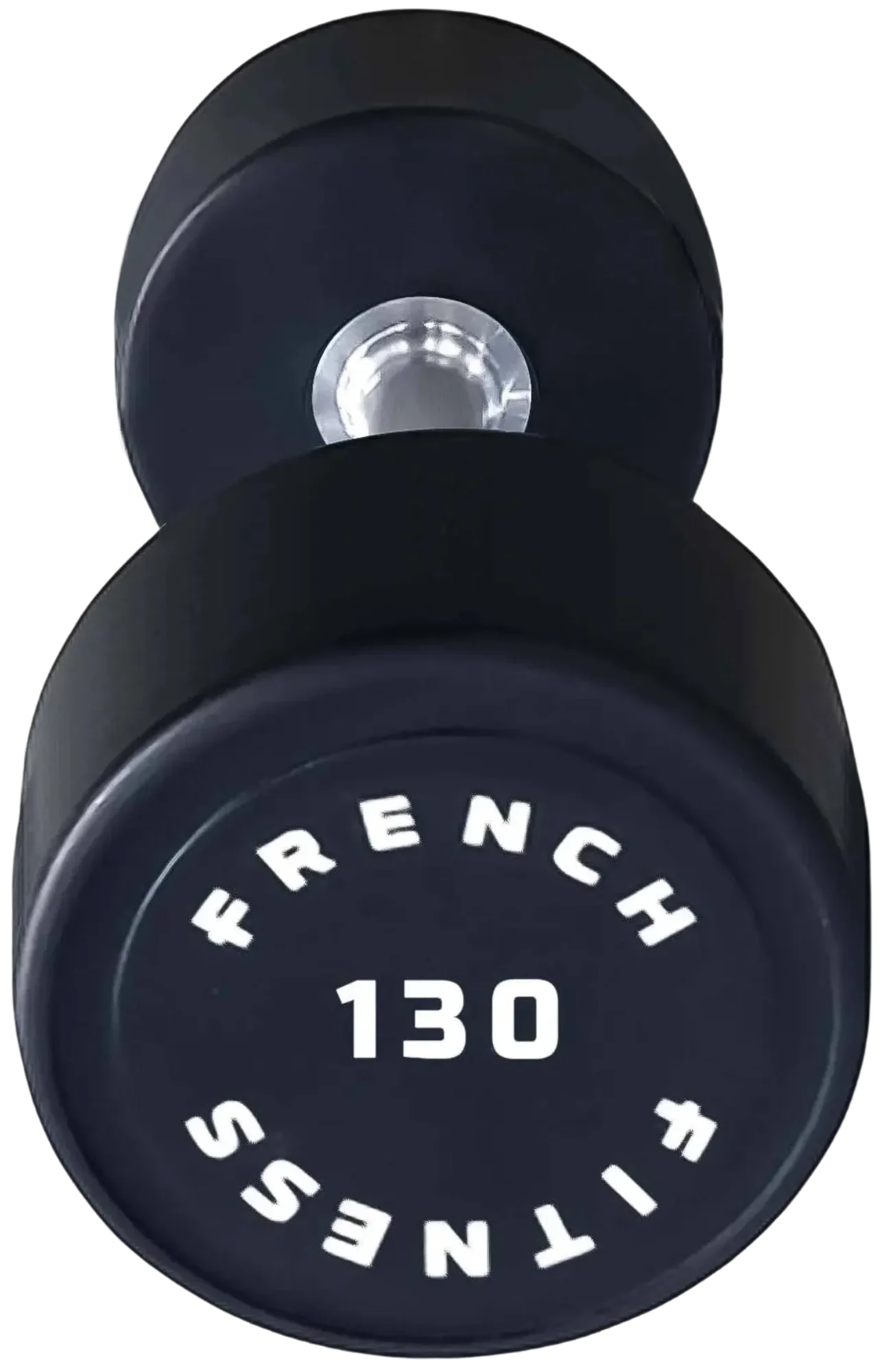 French Fitness Urethane Round Pro Style Dumbbell V2 130 lbs - Single (New)