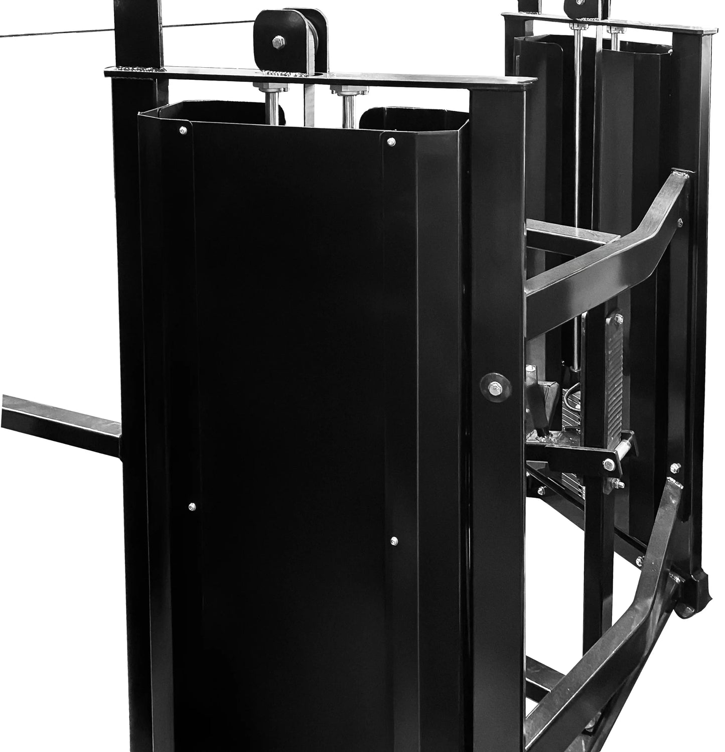 French Fitness FFB Black Dual Stack Front Lat Pulldown (New)