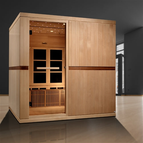 GoldenDesigns GDI-6880-01 Elite Catalonia 8 Person Ultra Low EMF FAR Infrared Sauna (New)