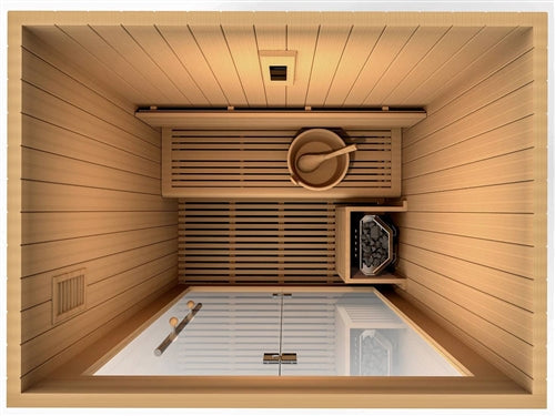 Golden Designs GDI-7289-01 "Sundsvall Edition" Traditional Steam Sauna - Canadian Red Cedar (New)