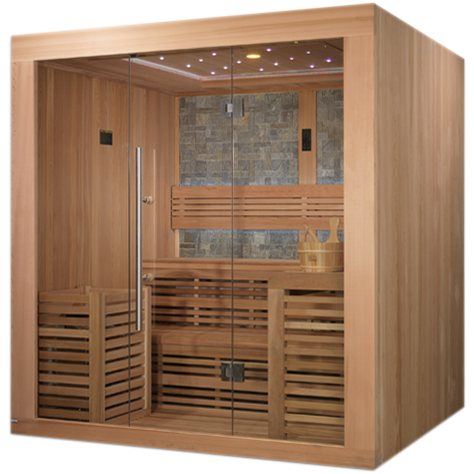GoldenDesigns GDI-7689-01L Bergen Luxury Ed. Red Cedar Sauna (New)