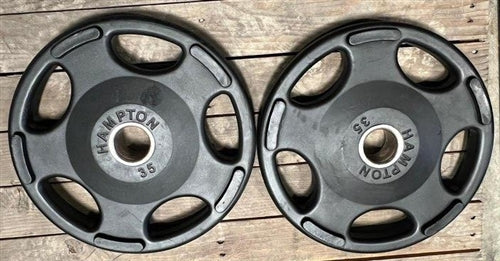 Hampton Olympic Grip Plate Set - Urethane Encased 275lbs (Used - "as is")