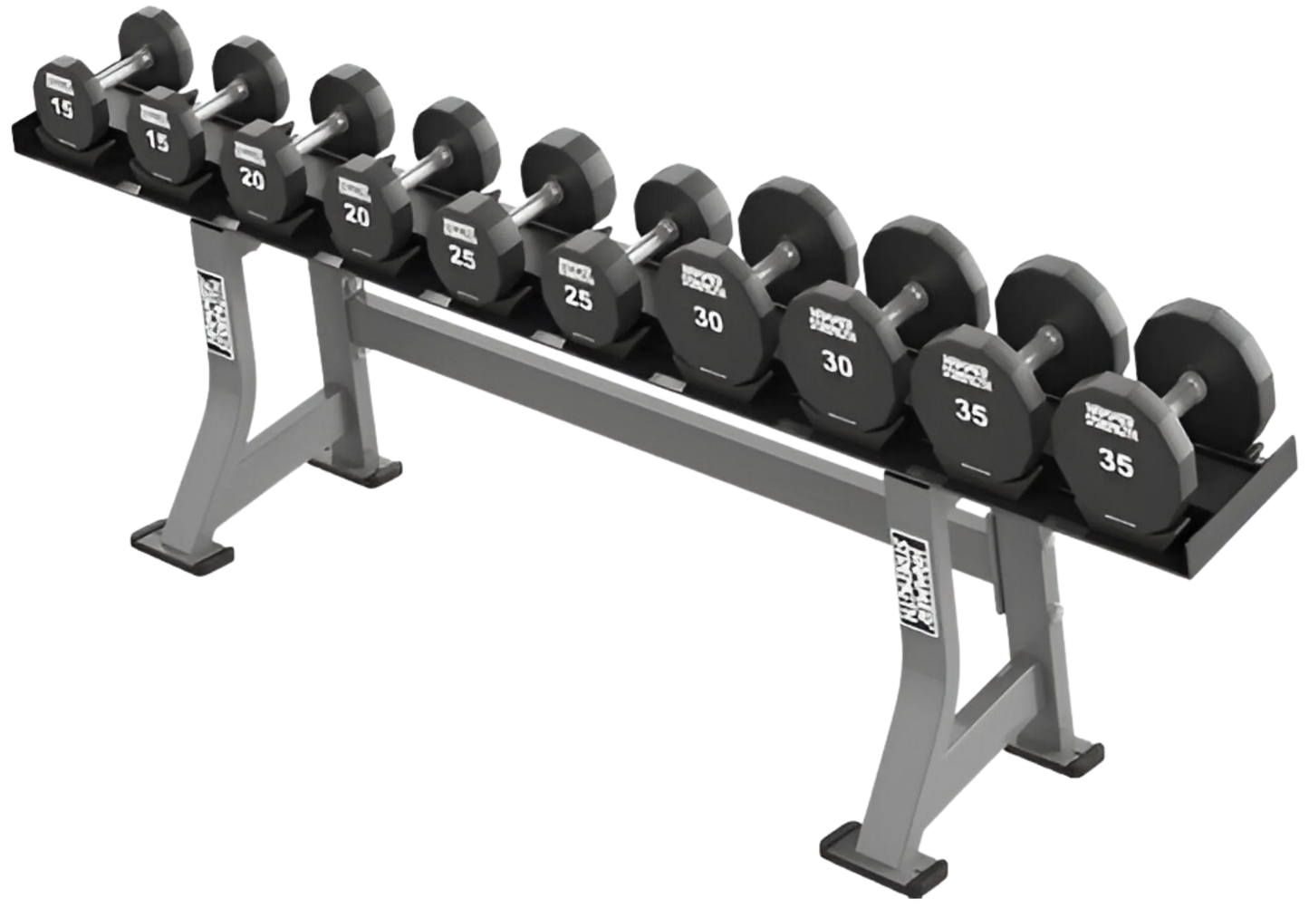 Hammer Strength Single Tier Dumbbell Rack (Remanufactured)