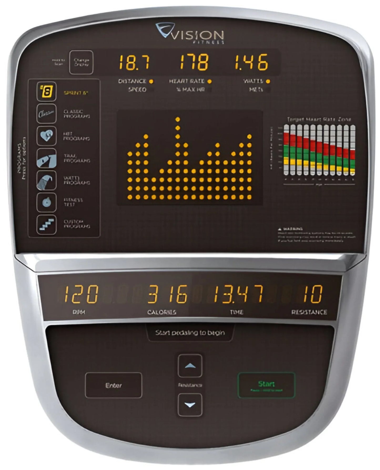 Vision Fitness R70 Recumbent Bike (Remanufactured)