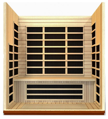 GoldenDesigns DYN-6336-01 Dynamic "Lugano" Low EMF Far Infrared Sauna (New)