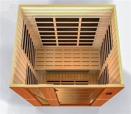 GoldenDesigns DYN-6336-01 Dynamic "Lugano" Low EMF Far Infrared Sauna (New)