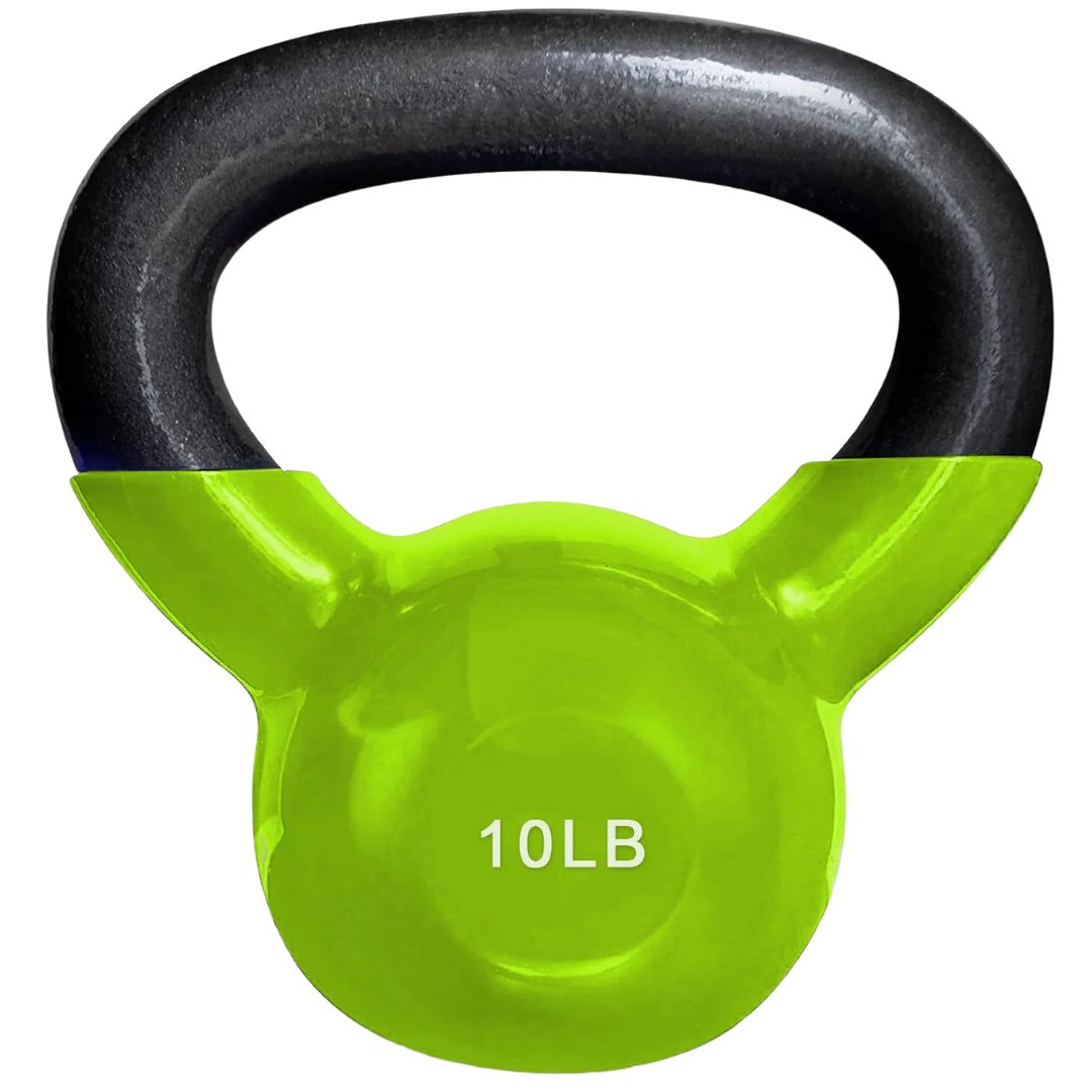 French Fitness Vinyl Kettlebell Set Set of 6 (5-20 lbs) (New)