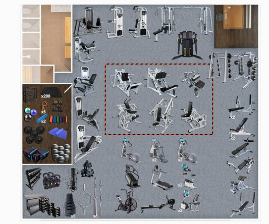 3,000 Sq Ft Gym