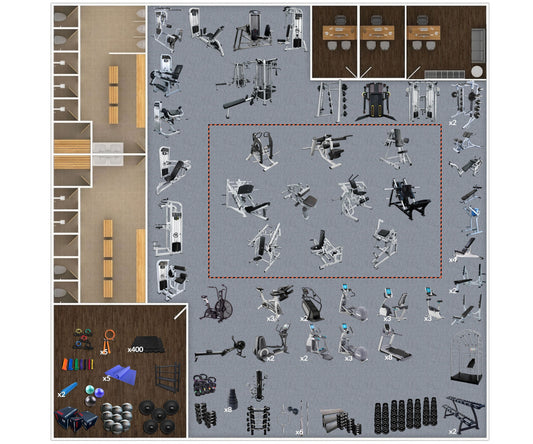5,000 Sq Ft Gym