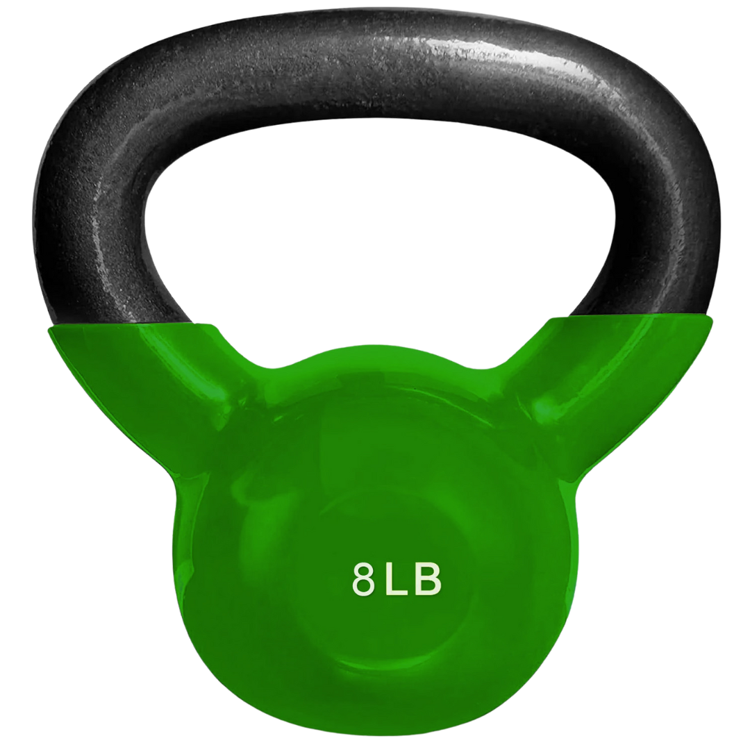 French Fitness Vinyl Kettlebell Set Set of 6 (5-20 lbs) (New)