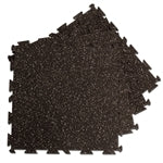 Body-Solid RF4PM Interlocking Rubber Flooring 4 Piece 19.5" x 19.5" x 3/8" (New)