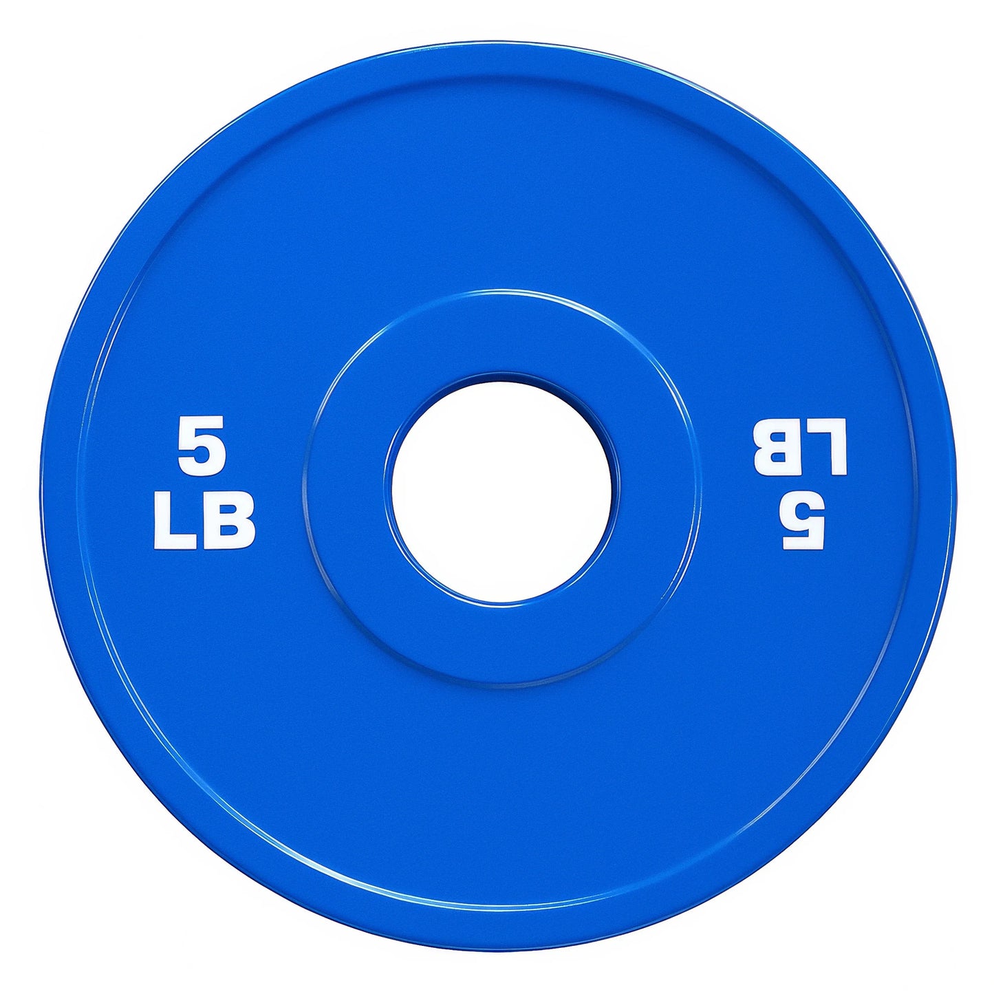 French Fitness Olympic Colored Bumper Plate 5 lbs - Blank (New)