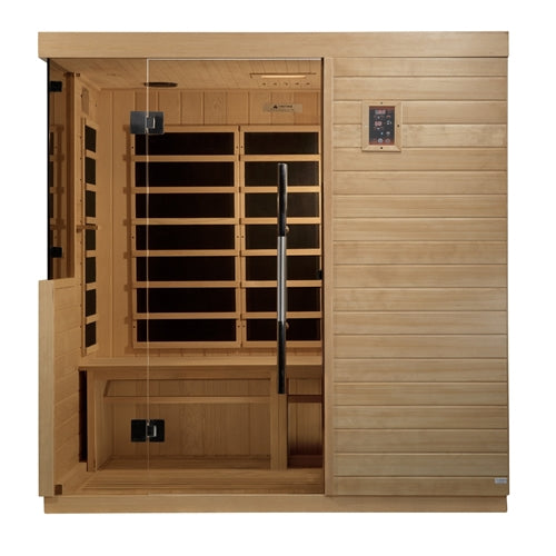 GoldenDesigns DYN-5830-01 Bilbao 3 Person Ultra Low EMF FAR Infrared Sauna (New)