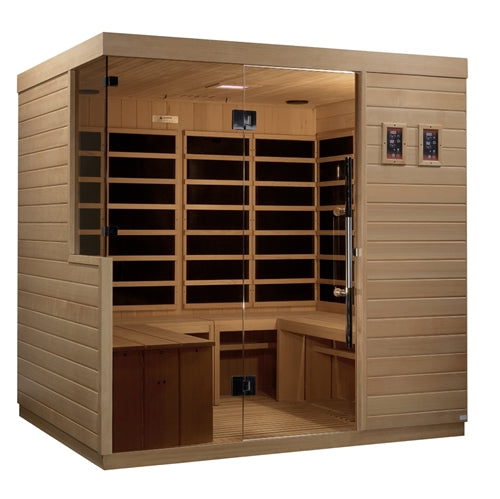 GoldenDesigns DYN-5860-01 La Sagrada 6 Person Ultra Low EMF FAR Infrared Sauna (New)