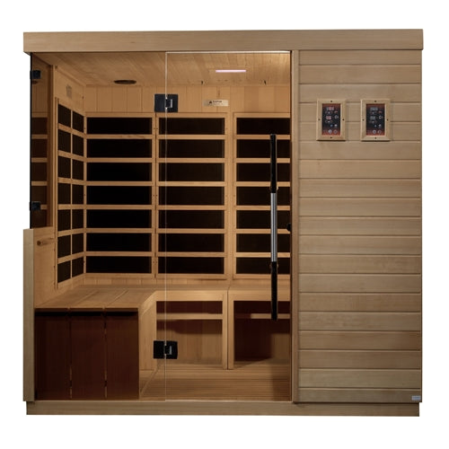 GoldenDesigns DYN-5860-01 La Sagrada 6 Person Ultra Low EMF FAR Infrared Sauna (New)