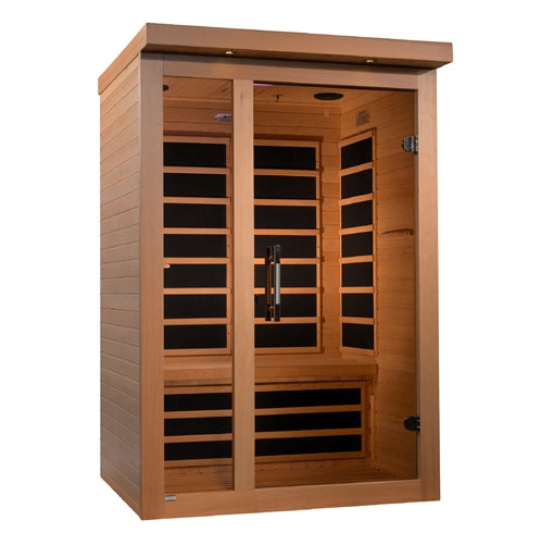 GoldenDesigns DYN-6215-02 Llumeneres 2 Person Ultra Low EMF Far Infrared Sauna (New)