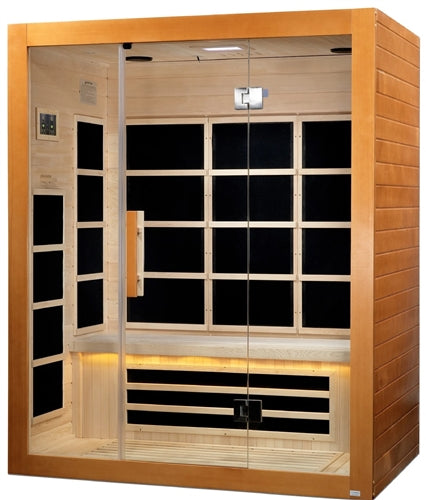 GoldenDesigns DYN-6308-01 Marseille Ultra Low EMF FAR Infrared Sauna (New)