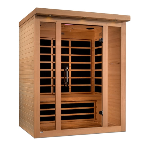 GoldenDesigns DYN-6315-02 Vila 3 Person Ultra Low EMF Far Infrared Sauna (New)