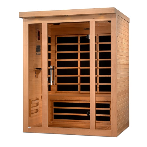 GoldenDesigns DYN-6315-02 Vila 3 Person Ultra Low EMF Far Infrared Sauna (New)