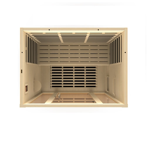GoldenDesigns DYN-6315-02 Vila 3 Person Ultra Low EMF Far Infrared Sauna (New)