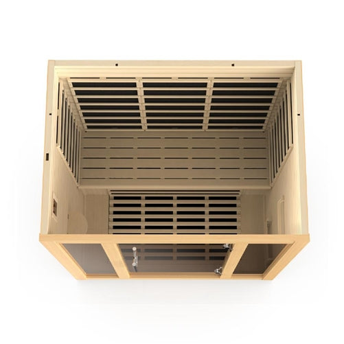 GoldenDesigns DYN-6315-02 Vila 3 Person Ultra Low EMF Far Infrared Sauna (New)
