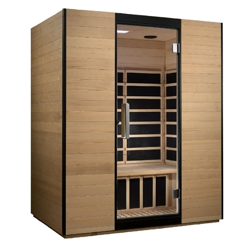GoldenDesigns DYN-6326-01 Valencia 3 Person Ultra Low EMF FAR Infrared Sauna (New)