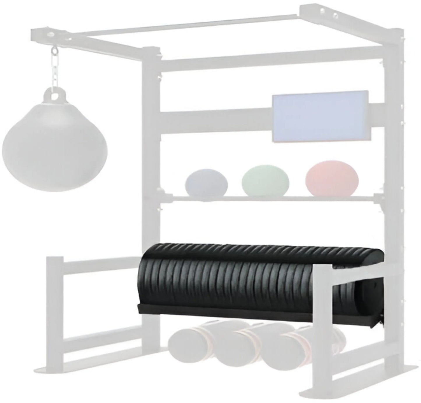French Fitness 47" Rack & Rig Bumper Plate Tier/Tray Attachment (New)