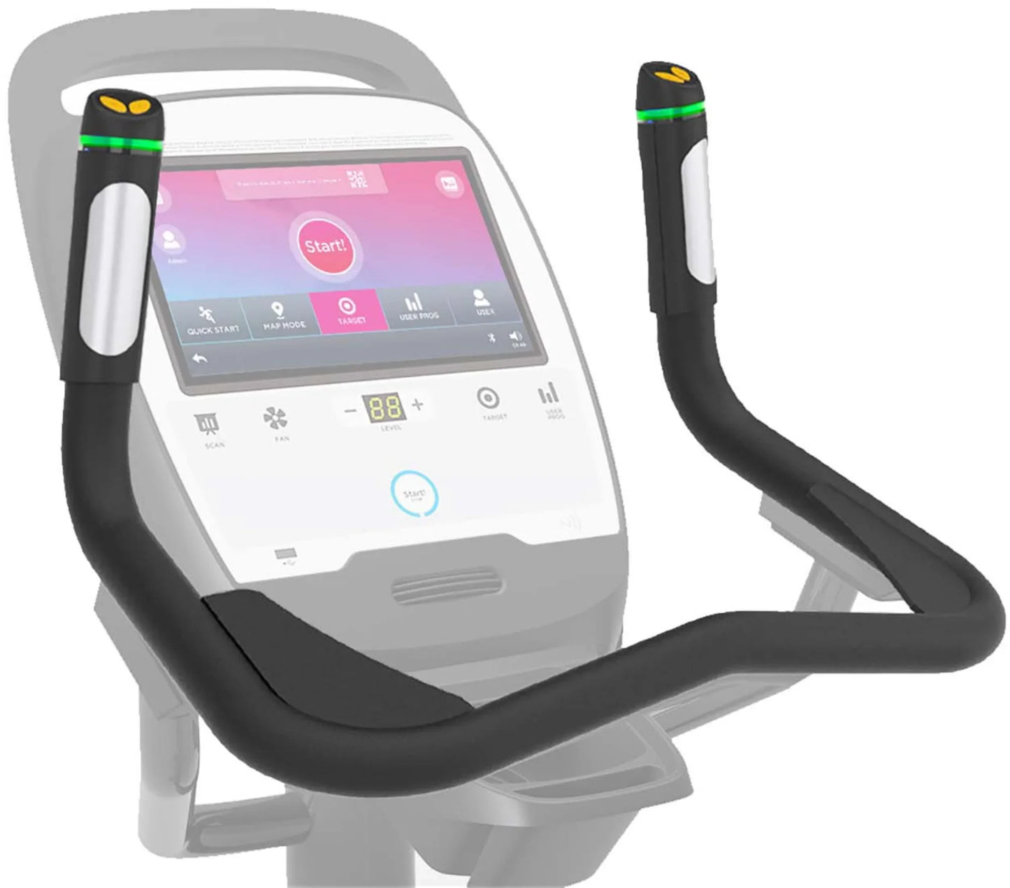 French Fitness UB420T Commercial Upright Bike w/10" Touch Console (New)