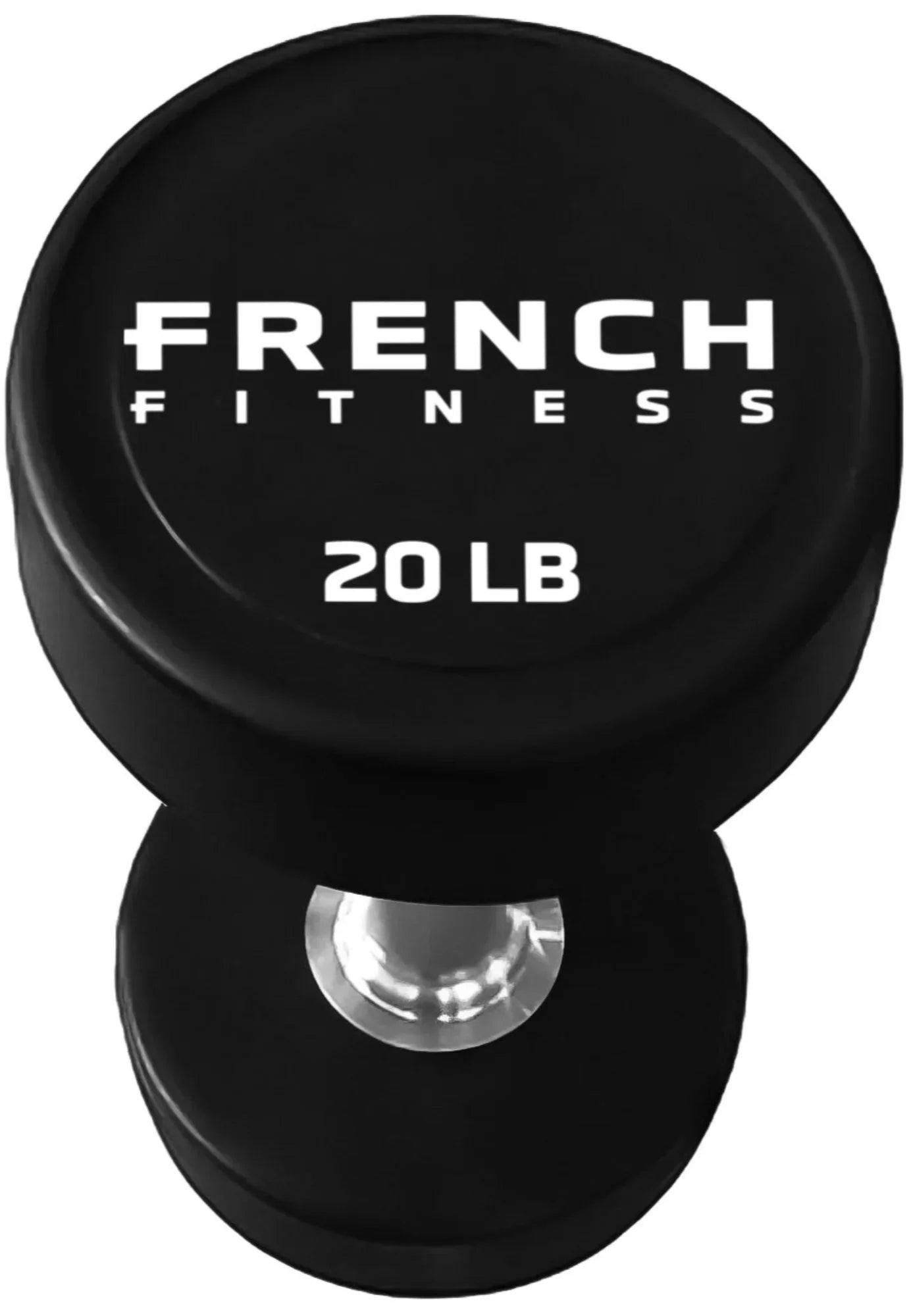 French Fitness Urethane Round Pro Style Dumbbell V2 20 lbs - Single (New)