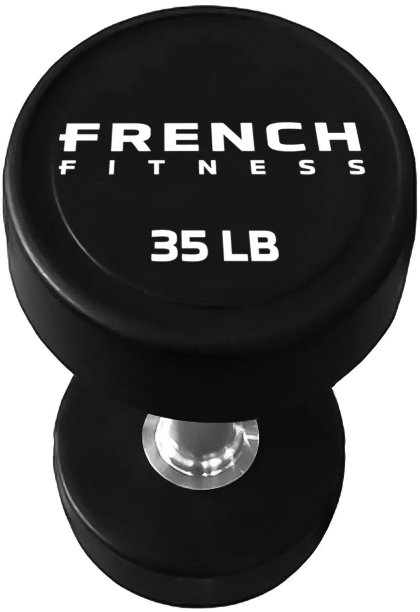 French Fitness Urethane Round Pro Style Dumbbell V2 35 lbs - Single (New)