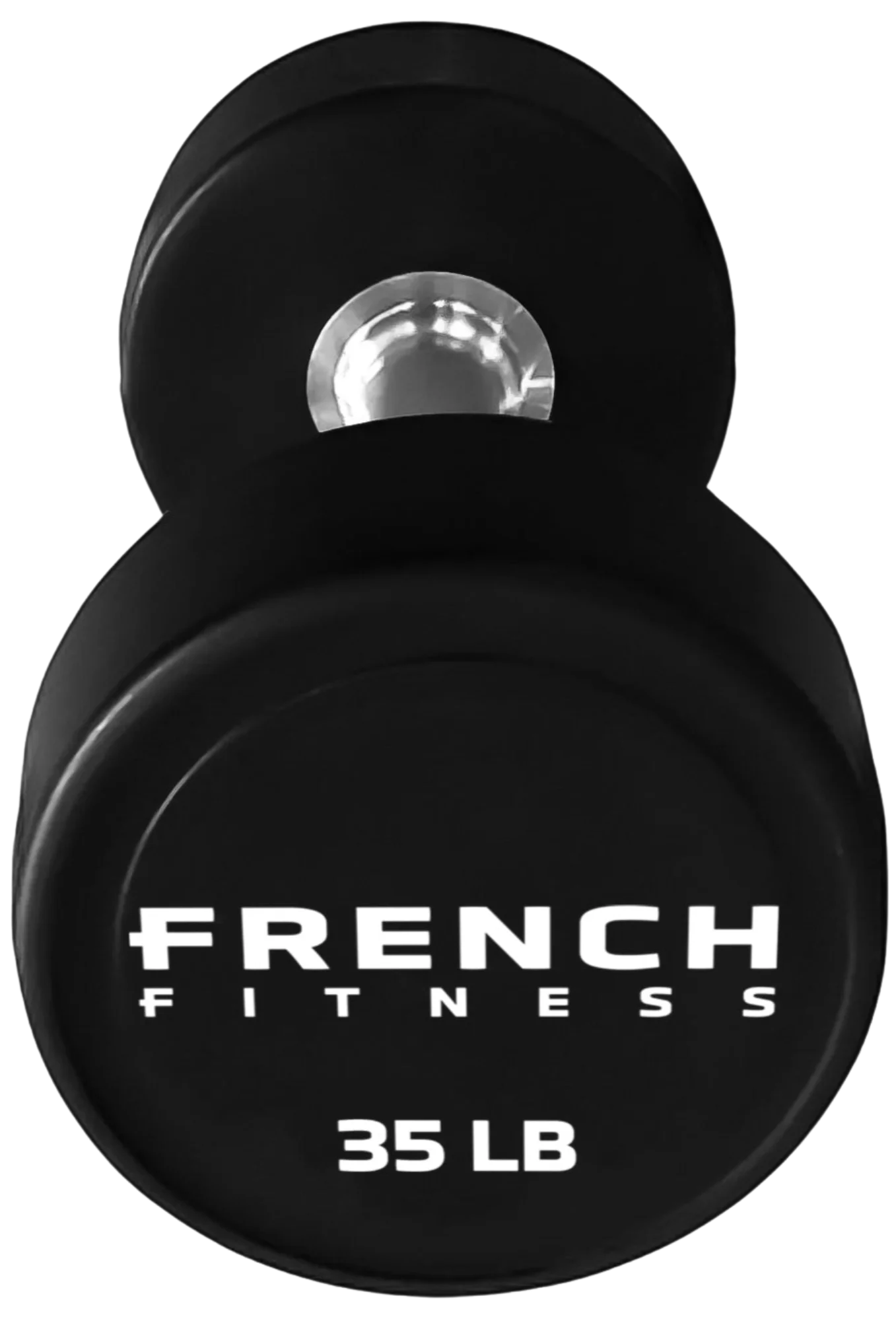 French Fitness Urethane Round Pro Style Dumbbell V2 35 lbs - Single (New)