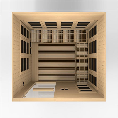 GoldenDesigns GDI-6880-01 Elite Catalonia 8 Person Ultra Low EMF FAR Infrared Sauna (New)