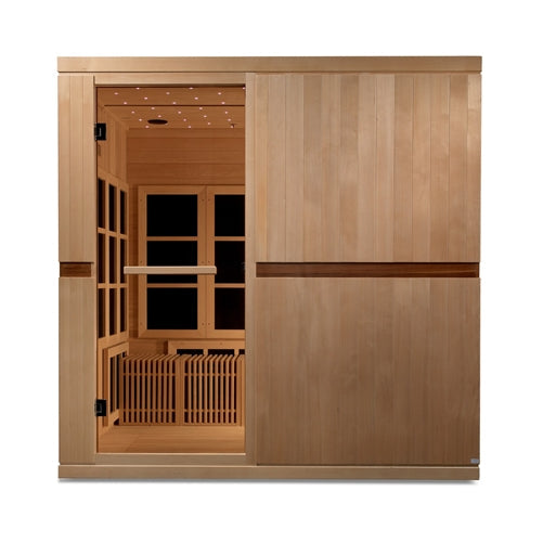 GoldenDesigns GDI-6880-01 Elite Catalonia 8 Person Ultra Low EMF FAR Infrared Sauna (New)