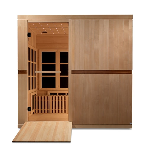 GoldenDesigns GDI-6880-01 Elite Catalonia 8 Person Ultra Low EMF FAR Infrared Sauna (New)