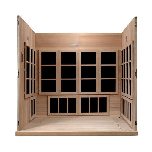 GoldenDesigns GDI-6880-01 Elite Catalonia 8 Person Ultra Low EMF FAR Infrared Sauna (New)