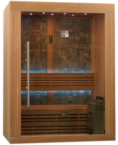 GoldenDesigns GDI-7289-01L Vasteras Luxury Ed. Red Cedar Sauna (New)