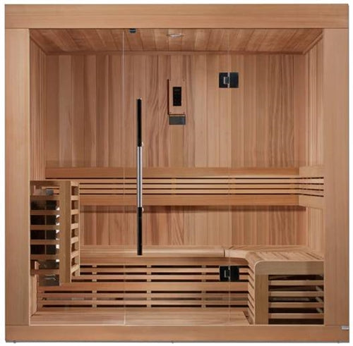 Golden Designs GDI-7389-01 Canadian Red Cedar "Copenhagen Edition" 3 Person Traditional Steam Sauna (New)