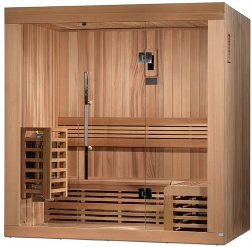 Golden Designs GDI-7389-01 Canadian Red Cedar "Copenhagen Edition" 3 Person Traditional Steam Sauna (New)