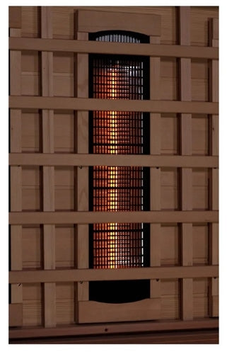 GoldenDesigns GDI-8030-02 3-Person Full Spectrum PureTech Near Zero EMF FAR Infrared Sauna with Himalayan Salt Bar (New)