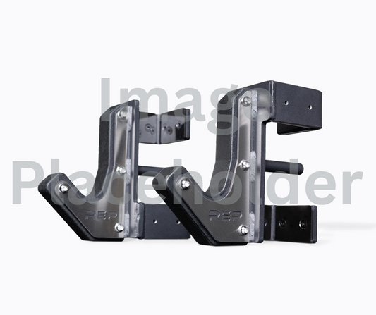 French Fitness Rack & Rig Premium J-Cups J-Hooks Attachment (Pair) (New)