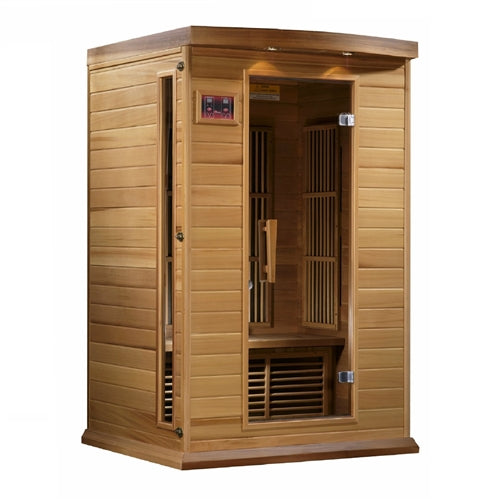 GoldenDesigns MX-K206-01-ZF CED Canadian Red Cedar Maxxus "Cholet Edition" 2 Person Near Zero EMF FAR Infrared Sauna (New)