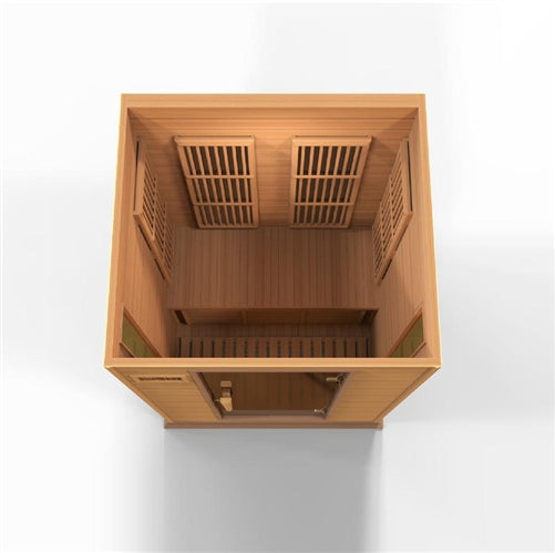 GoldenDesigns MX-K206-01-ZF CED Canadian Red Cedar Maxxus "Cholet Edition" 2 Person Near Zero EMF FAR Infrared Sauna (New)