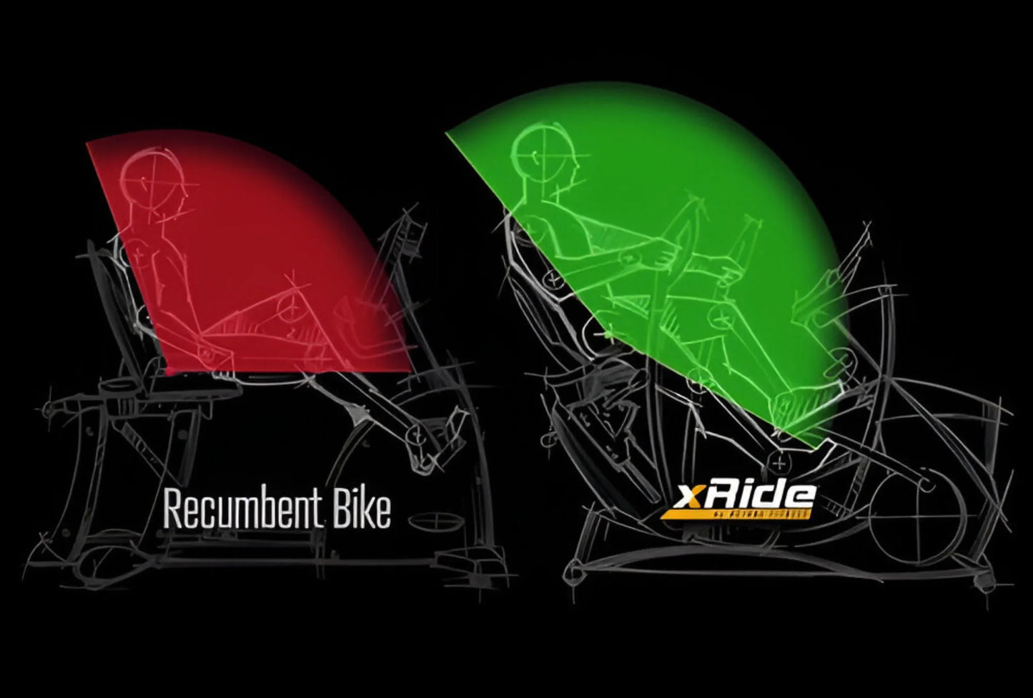 Octane XR6000 Recumbent Seated Elliptical, New Style (Remanufactured)