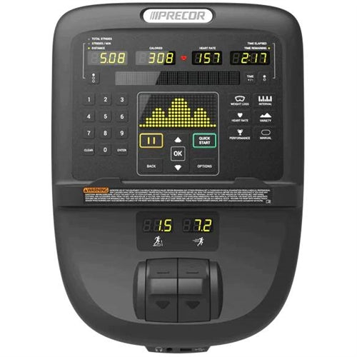 Precor EFX 835 Elliptical w/Converging Crossramp + p31 Console (New)